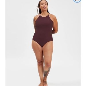 Girlfriend Collective High Neck Bodysuit Sz M